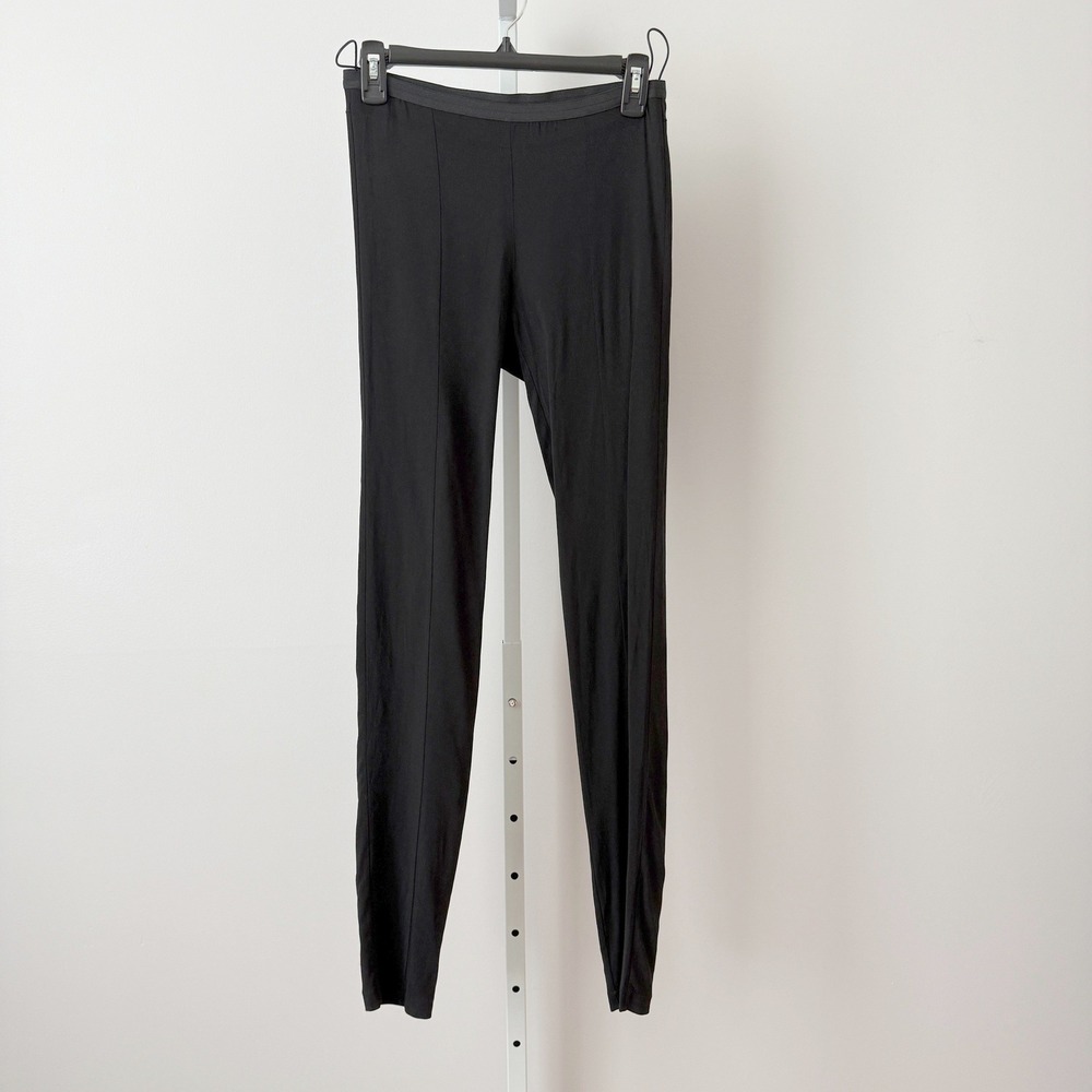 Forte_Forte Size 1 Black Leggings Slim Fit Elastic Waist Italy MobWife Luxury